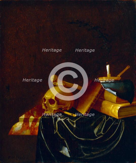 Vanitas Still Life, 1692. Creator: François van Daellen.
