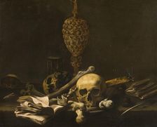 Vanitas Still Life, 17th century. Creator: Unknown