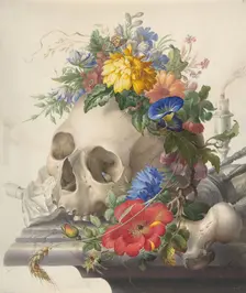 Vanitas Still Life, n.d.. Creator: Herman Henstenburgh