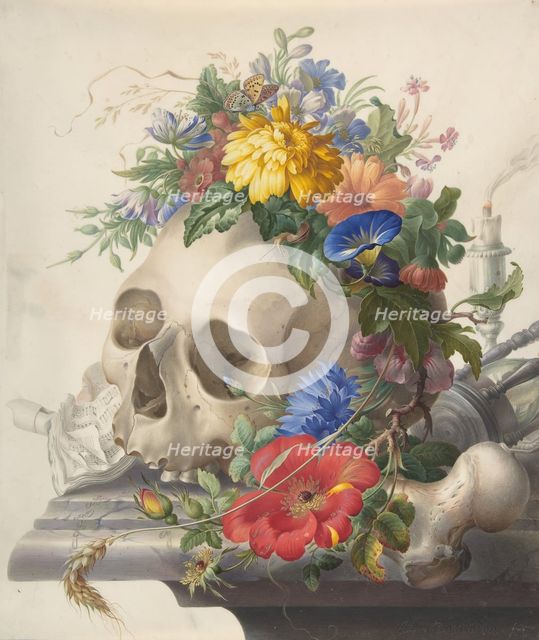 Vanitas Still Life, n.d.. Creator: Herman Henstenburgh.