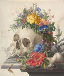Vanitas Still Life, n.d.. Creator: Herman Henstenburgh