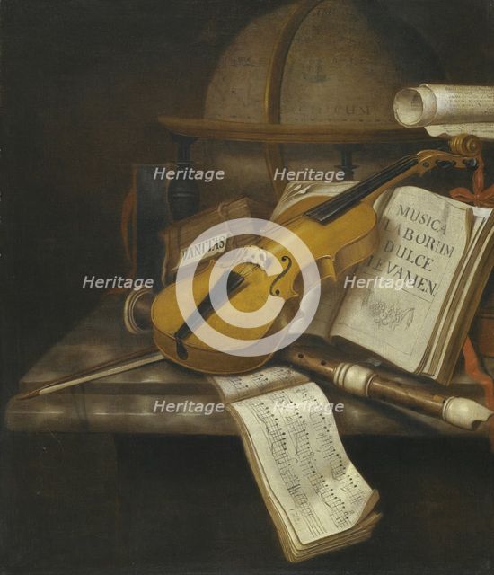 Vanitas Still Life. Artist: Collier, Edwaert (1642-1708)