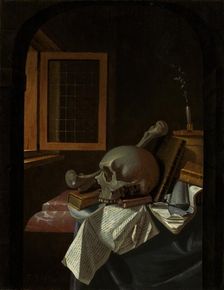 Vanitas Still Life, c. 1650. Creator: François van Daellen