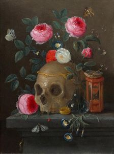 Vanitas Still Life, c. 1665/1670. Creator: Jan van Kessel