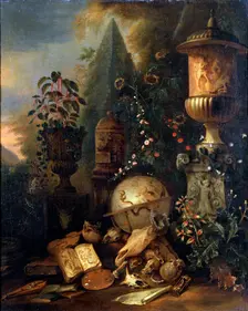Vanitas. Still Life with a Vase 17th or early 18th century. Artist: Matthias Withoos