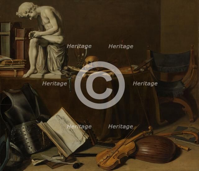 Vanitas Still Life with the Spinario, 1628. Creator: Pieter Claesz.