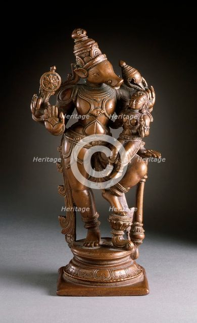 Varaha, the Boar Avatar of Vishnu, c.1600. Creator: Unknown.