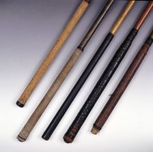Various types of golf club grips, 1900-1930. Creators: Spalding, Unknown