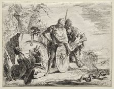 Various Caprices: The Astrologen and the Young Soldier. Creator: Giovanni Battista Tiepolo (Italian, 1696-1770)
