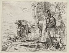 Various Caprices: The Philosopher Holding a Book. Creator: Giovanni Battista Tiepolo (Italian, 1696-1770)