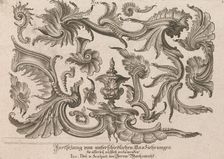 Various Designs for Rocaille Ornaments, Plate 1 from: Fortsezung von unter..., Printed ca. 1750-56. Creator: Jeremias Wachsmuth