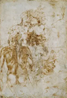Various Figure Studies, c1490-1560. Artist: Michelangelo Buonarroti