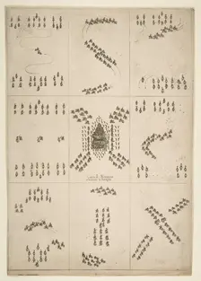 Various figures of horse ballet, 1652. Creator: Stefano della Bella