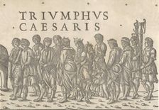 Various figures in procession, from The Triumph of Caesar 1504. Creator: Jacob von Strassburg