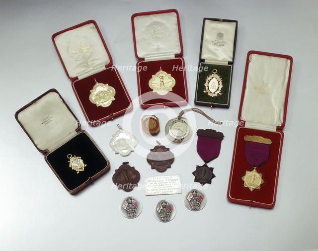 Various golf championship medals. Creator: Unknown.