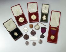 Various golf championship medals. Creator: Unknown