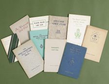 Various golf club handbooks and rulebooks, early 20th century. Creator: Unknown