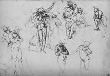 Various Groups and Single Figures c1480 (1945). Artist: Leonardo da Vinci