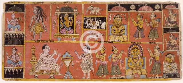 Various Heavens, Folio from a Samgrahanisutra (Book of Compilation), between 1575 and 1600. Creator: Unknown.