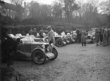 Various MGs outside the King's Arms, Berkhamsted, Hertfordshire, during the MG Car Club Trial, 1931. Artist: Bill Brunell