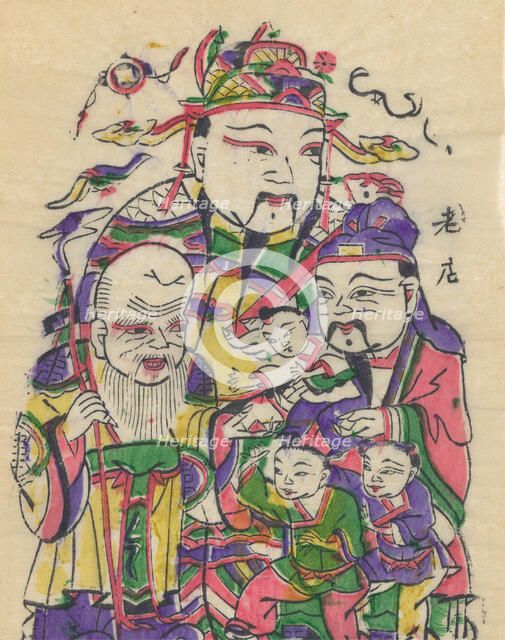 Various New Year’s pictures and door gods, early 20th century. Creator: Unknown.