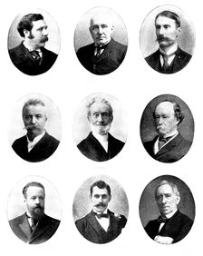 Various portraits, 1898. Creator: Unknown
