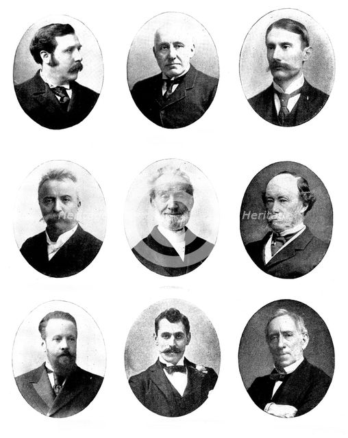 Various portraits, 1898. Creator: Unknown.