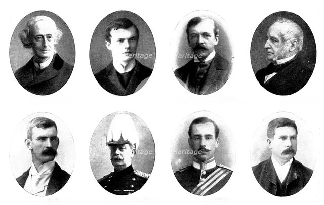 Various portraits, 1898. Creators: Unknown, Elliott & Fry, George Watmough Webster, Maull & Fox, Gunn & Stuart, Lambert Weston & Son, H. G. Chase.