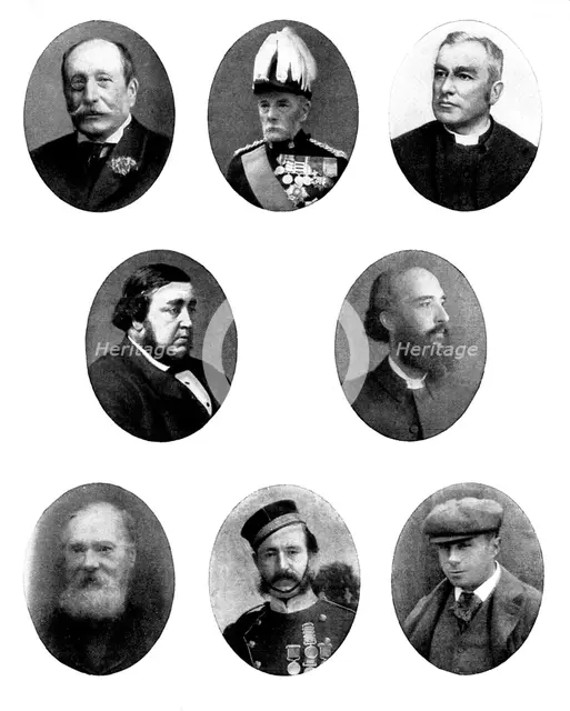Various portraits, 1898. Creators: Unknown, Elliott & Fry, London Stereoscopic & Photographic Co.