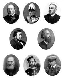 Various portraits, 1898. Creators: Unknown, Elliott & Fry, London Stereoscopic & Photographic Co