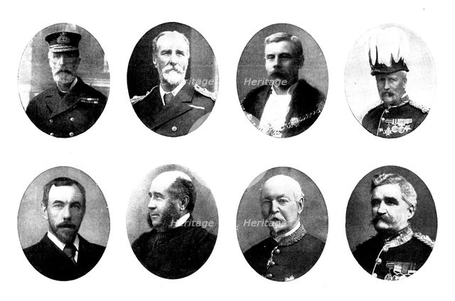 Various portraits, 1898. Creators: Unknown, Russell & Sons, Maull & Fox, Elliott & Fry.