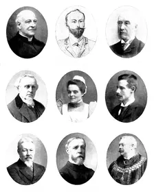 Various portraits, 1898. Creators: Elliott & Fry, Unknown