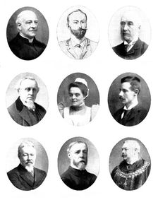 Various portraits, 1898. Creators: Elliott & Fry, Unknown