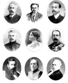 Various portraits, 1898. Creators: Henry Joseph Whitlock, Elliott & Fry, Alice Hughes, Lock & Whitfield, Lombardi & Co