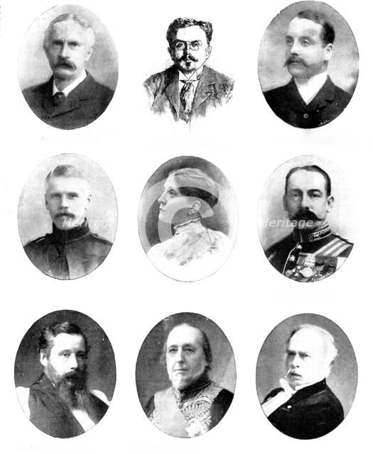 Various portraits, 1898.  Creators: Henry Joseph Whitlock, Elliott & Fry, Alice Hughes, Lock & Whitfield, Lombardi & Co.