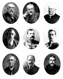 Various portraits, 1898. Creators: Russell & Sons, Unknown, Frank Gregory, Monro, John Saunders Climo