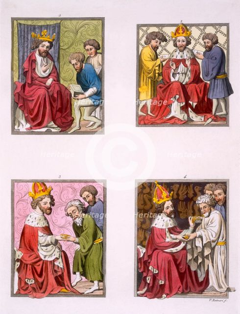 Various rituals to do with the monetary system in the time of Maximilian I, c1800-18. Creator: Vittorio Raineri (19th century).