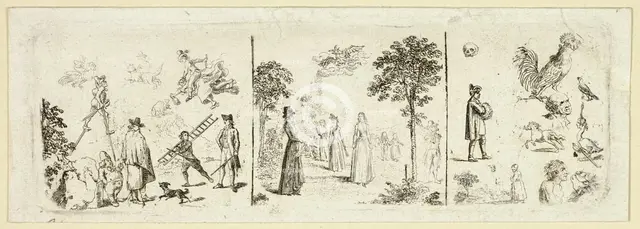 Various Sketches, 1800. Creator: Daniel Nikolaus Chodowiecki.