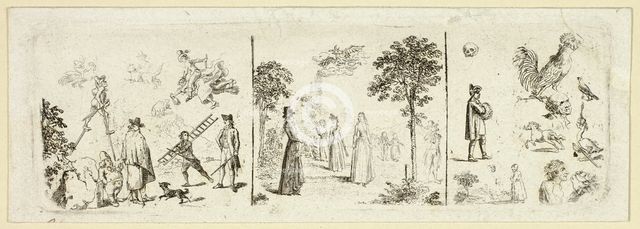 Various Sketches, 1800. Creator: Daniel Nikolaus Chodowiecki.