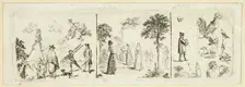 Various Sketches, 1800. Creator: Daniel Nikolaus Chodowiecki