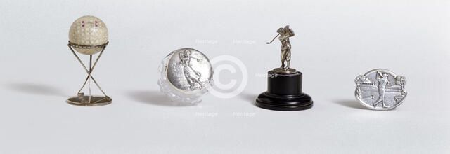 Various silver golfing trophies, c1920s. Artist: Unknown
