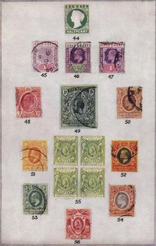 Various Stamps of Africa Nos. 44-56 c1943, (1944)