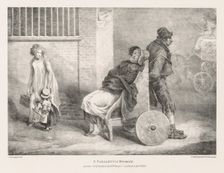 Various Subjects Drawn from Life and on Stone: A Paraleytic Woman, 1821. Creator: Théodore Géricault (French, 1791-1824)