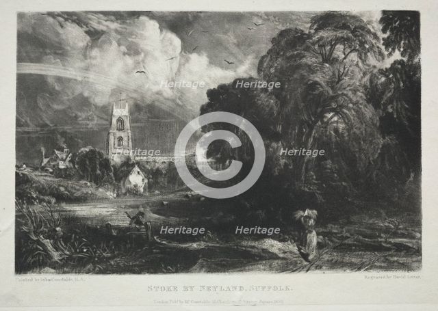Various Subjects of Landscape, Characteristic of English Scenery...Stoke by Neyland, Suffolk, 1830. Creator: David Lucas (British, 1802-1881).
