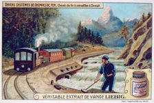 Various systems of railroads, Zermatt, Switzerland, c1900
