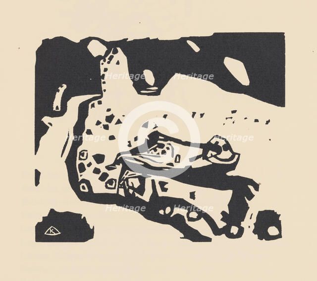 Variation after Improvisation 21 (Variation nach Improvisation 21). From Klänge (Sounds) , 1913. Creator: Kandinsky, Wassily Vasilyevich (1866-1944).