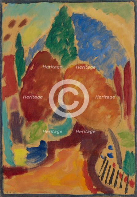 Variation: The Orange Path, 1916. Creator: Javlensky, Alexei, von (1864-1941).