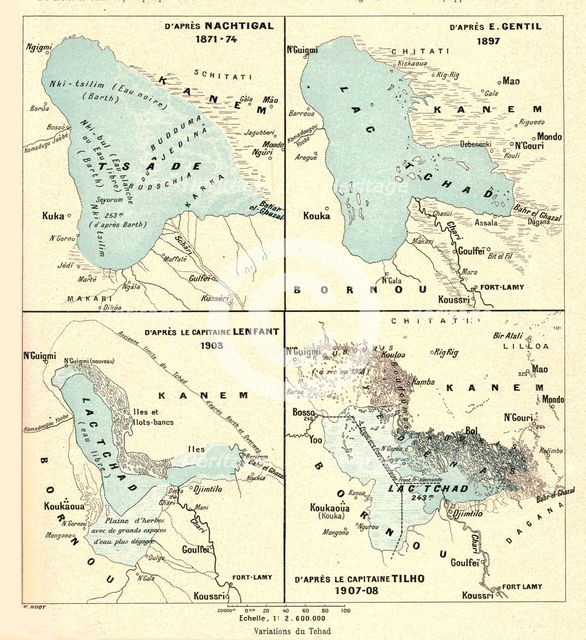 ''Variations du Tchad; L'Ouest Africain', 1914. Creator: Unknown.