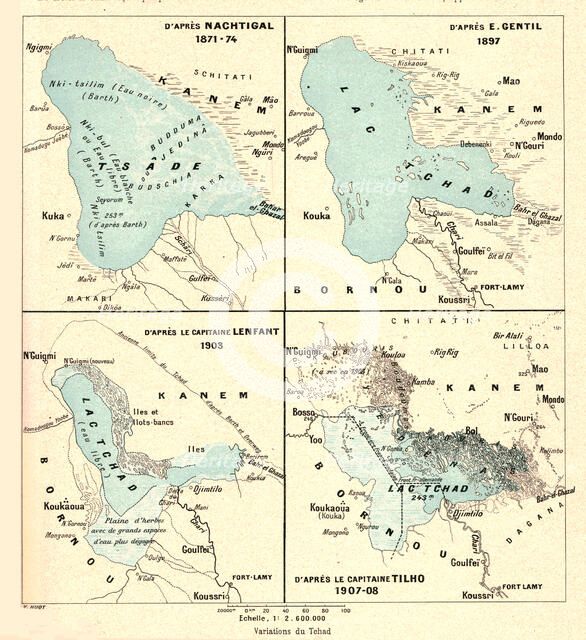 ''Variations du Tchad; L'Ouest Africain', 1914. Creator: Unknown.