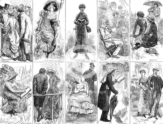 Varieties of the Tourist Species, 1883. Creator: Unknown.